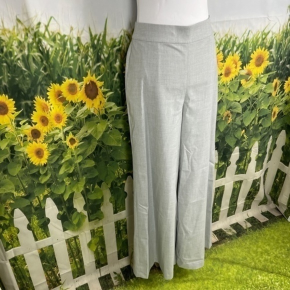 BCBG Light Heather Gray High Waist Wide Leg Small - Picture 5 of 13